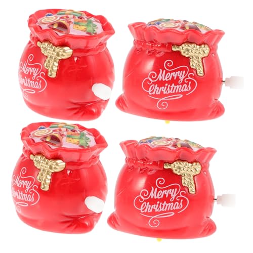 CLISPEED 4 Stück Teiliges Weihnachts Aufziehspielzeug mit Niedlichen Figuren Wiederverwendbar Sicher und Leicht als Party und Festliche Deko für Xmas Feiern CLISPEED 4 Stück Teiliges Weihnachts Aufziehspielzeug mit Niedlichen Figuren Wiederverwendbar Sicher und Leicht als Party und Festliche Deko für Xmas Feiern von CLISPEED