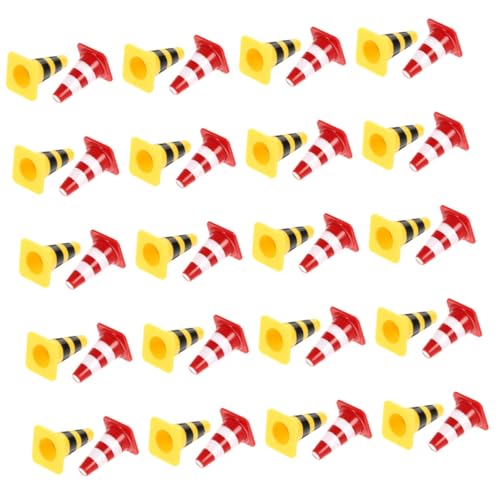 CLISPEED 40 Stück Teiliges Mini Verkehrszeichen mit Roten und Gelben Verkehrsleitkegeln Realistische Baustellen Spielzeugmodelle aus Pädagogisches Verkehrs und Straßensperrenspielzeug für CLISPEED 40 Stück Teiliges Mini Verkehrszeichen mit Roten und Gelben Verkehrsleitkegeln Realistische Baustellen Spielzeugmodelle aus Pädagogisches Verkehrs und Straßensperrenspielzeug für von CLISPEED