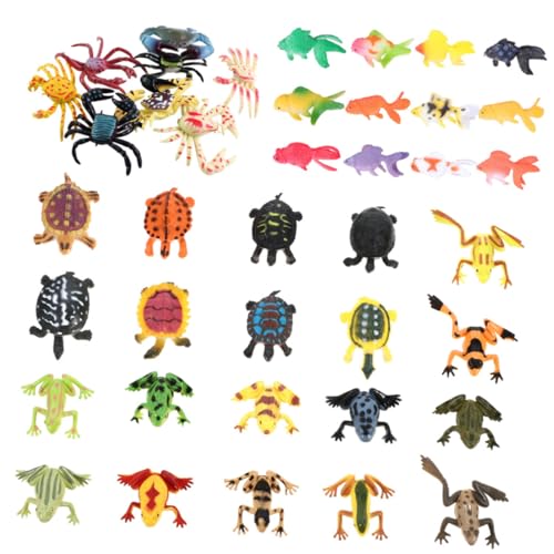 CLISPEED 40 Stück Teiliges Realistische Meerestiere Modelle Handbemalt Bunte Kunststofffiguren für Lernspielzeug Meerestier Dekoration Aquarium Deko Geschenk CLISPEED 40 Stück Teiliges Realistische Meerestiere Modelle Handbemalt Bunte Kunststofffiguren für Lernspielzeug Meerestier Dekoration Aquarium Deko Geschenk von CLISPEED