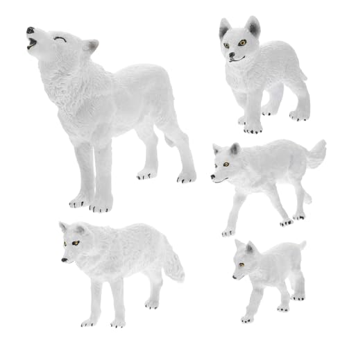 CLISPEED 5 Stück Teiliges Wolf Figurenset für Realistisches Arktischer Wolf Modell aus Stabile Stehende Tischdekoration Pädagogisches Lernspielzeug für Wohn und Kinderzimmer CLISPEED 5 Stück Teiliges Wolf Figurenset für Realistisches Arktischer Wolf Modell aus Stabile Stehende Tischdekoration Pädagogisches Lernspielzeug für Wohn und Kinderzimmer von CLISPEED