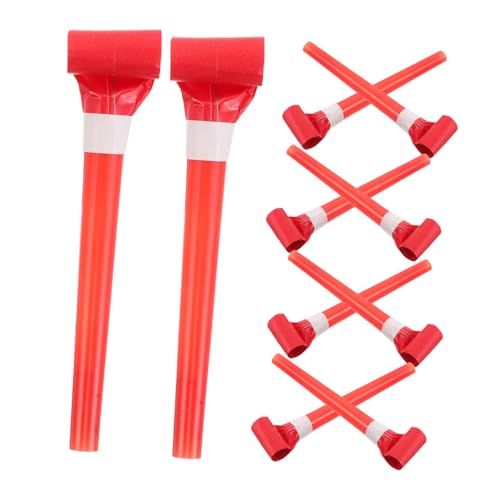 CLISPEED 50 Stück Kinderpfeifen Party Deko Geburtstagsfeier Pfeifen in Rot Leicht und Tragbar für Spiel und Spaß CLISPEED 50 Stück Kinderpfeifen Party Deko Geburtstagsfeier Pfeifen in Rot Leicht und Tragbar für Spiel und Spaß von CLISPEED