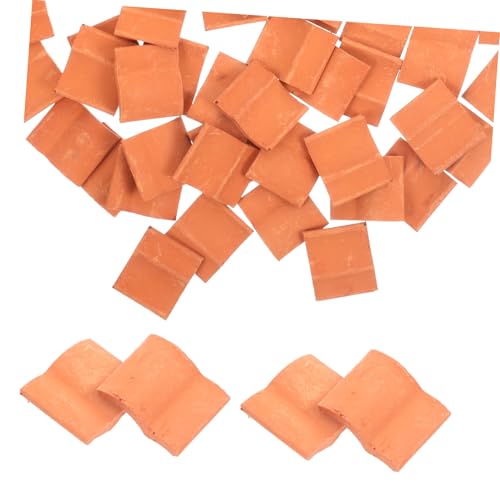 CLISPEED 50 Stück Miniatur Dachziegel DIY Micro Landschafts Fliesen für Modellbau Kleine Simulation Ziegelsteine zur Dekoration von Miniaturgärten und Sandtischen CLISPEED 50 Stück Miniatur Dachziegel DIY Micro Landschafts Fliesen für Modellbau Kleine Simulation Ziegelsteine zur Dekoration von Miniaturgärten und Sandtischen von CLISPEED