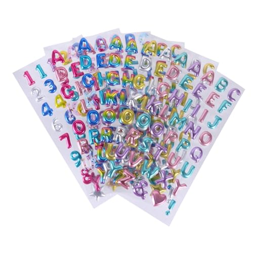 CLISPEED 6 Blätter Glitzernde Buchstaben Aufkleber Goldfarben Selbstklebend Alphabet Zahlen Sticker für Scrapbooking Grußkarten Geburtstagsdeko DIY Basteln CLISPEED 6 Blätter Glitzernde Buchstaben Aufkleber Goldfarben Selbstklebend Alphabet Zahlen Sticker für Scrapbooking Grußkarten Geburtstagsdeko DIY Basteln von CLISPEED
