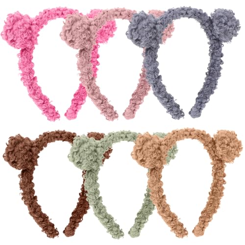 CLISPEED 6 Stück Teiliges Flauschiges Bärenohren Haarband Elastisch Bequem für Kopfgrößen Niedliches Stirnband für Party Cosplay Karneval Fotografie für Damen CLISPEED 6 Stück Teiliges Flauschiges Bärenohren Haarband Elastisch Bequem für Kopfgrößen Niedliches Stirnband für Party Cosplay Karneval Fotografie für Damen von CLISPEED