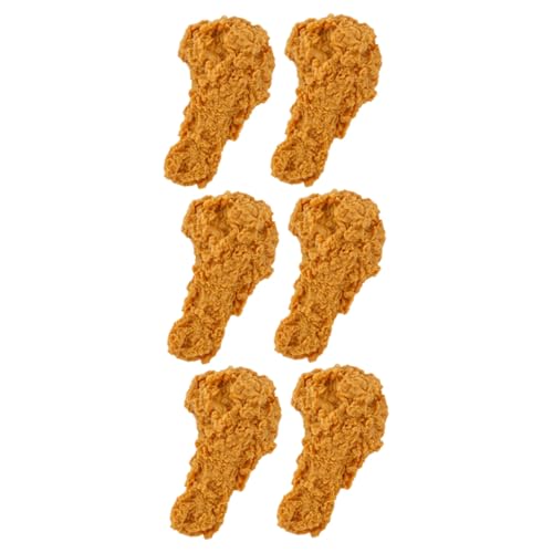 CLISPEED 6 Stück Teiliges Realistisch Aussehende Deko Hähnchenkeulen aus PVC Lebensechte Küchenornamente für Tisch und Restaurant Deko Geeignet für Zuhause und Events CLISPEED 6 Stück Teiliges Realistisch Aussehende Deko Hähnchenkeulen aus PVC Lebensechte Küchenornamente für Tisch und Restaurant Deko Geeignet für Zuhause und Events von CLISPEED