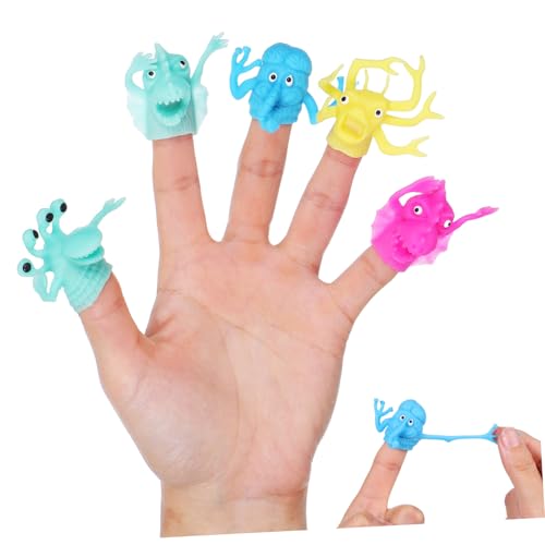 CLISPEED 6 Stück Teiliges TPR Fingerpuppen Lustige Kleine Handpuppen für Kleinkinder Kreative Fingermonster Puppen für Interaktives und Einfache Aufbewahrung CLISPEED 6 Stück Teiliges TPR Fingerpuppen Lustige Kleine Handpuppen für Kleinkinder Kreative Fingermonster Puppen für Interaktives und Einfache Aufbewahrung von CLISPEED