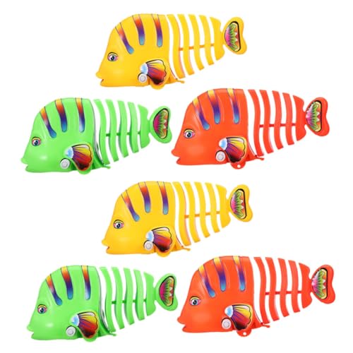 CLISPEED 6 Stück Teiliges Wind up Fischspielzeug Bunte Cartoon Fische Schwimmend Wasserspielzeug Badewanne Interaktives Uhrwerksspielzeug Fördert Kreativität und Koordination Geschenk CLISPEED 6 Stück Teiliges Wind up Fischspielzeug Bunte Cartoon Fische Schwimmend Wasserspielzeug Badewanne Interaktives Uhrwerksspielzeug Fördert Kreativität und Koordination Geschenk von CLISPEED