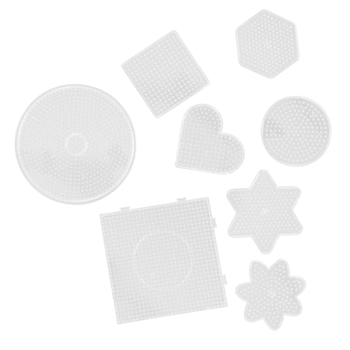 CLISPEED 8 Stück Teiliges Bügelperlen Steckplatten mit Runden Quadratischen Sechseckigen und Sternförmigen Schablonen zum Verbinden für Größere DIY Bastelprojekte für Kreative und Teenager CLISPEED 8 Stück Teiliges Bügelperlen Steckplatten mit Runden Quadratischen Sechseckigen und Sternförmigen Schablonen zum Verbinden für Größere DIY Bastelprojekte für Kreative und Teenager von CLISPEED