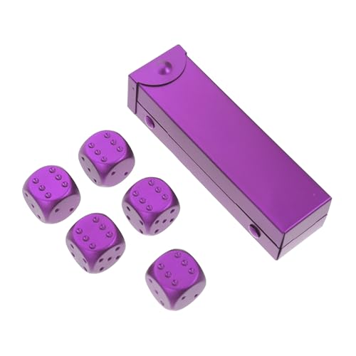 CLISPEED Aluminium Würfelset Seitig Leichtes Metall Würfelspiel Zubehör für Party Ktv Bar mit Perfekter Verarbeitung und Angenehmem Griff in CLISPEED Aluminium Würfelset Seitig Leichtes Metall Würfelspiel Zubehör für Party Ktv Bar mit Perfekter Verarbeitung und Angenehmem Griff in von CLISPEED