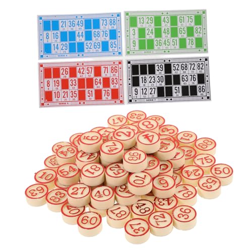 CLISPEED Bingo schachspiel aus Holz mit Zahlenkarten und Spielfiguren Logisches Brettspiel für Party und Familien Langlebig Leicht Fördert Denken und Geselliges Spielspaß CLISPEED Bingo schachspiel aus Holz mit Zahlenkarten und Spielfiguren Logisches Brettspiel für Party und Familien Langlebig Leicht Fördert Denken und Geselliges Spielspaß von CLISPEED