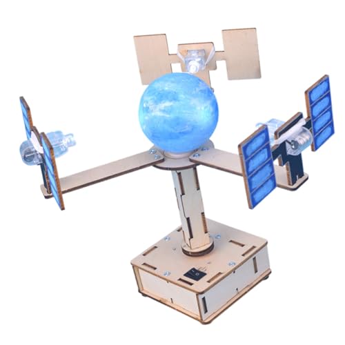 CLISPEED DIY Holzbaukasten Geosynchroner Satellitenmodell Bausatz Wissenschaftliches Experimentierset Stem Lernspielzeug für Beobachtung und Denkfähigkeiten Leicht Transportierbar und CLISPEED DIY Holzbaukasten Geosynchroner Satellitenmodell Bausatz Wissenschaftliches Experimentierset Stem Lernspielzeug für Beobachtung und Denkfähigkeiten Leicht Transportierbar und von CLISPEED