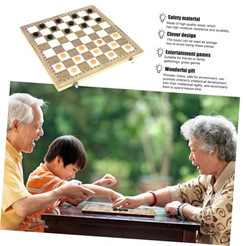 CLISPEED Faltbares Schachset aus Holz Tragbares Internationales Schachbrett mit Aufbewahrungsfunktion Multifunktionales Spiel für Erwachsene und Jugendliche Leicht und Reisefreundlich CLISPEED Faltbares Schachset aus Holz Tragbares Internationales Schachbrett mit Aufbewahrungsfunktion Multifunktionales Spiel für Erwachsene und Jugendliche Leicht und Reisefreundlich von CLISPEED
