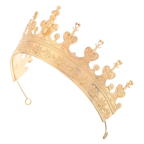 CLISPEED Goldene Herren Königskrone aus Mittelalterliches Geburtstagskostüm Edler Haarreif Königliches Party accessoire für Besondere Anlässe Wie Hochzeiten und Feiern CLISPEED Goldene Herren Königskrone aus Mittelalterliches Geburtstagskostüm Edler Haarreif Königliches Party accessoire für Besondere Anlässe Wie Hochzeiten und Feiern von CLISPEED