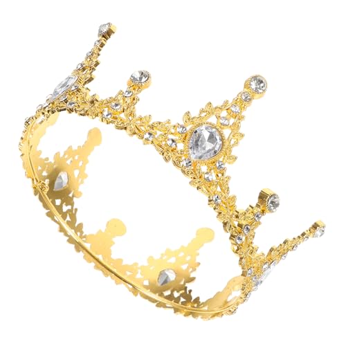 CLISPEED Goldene Tortenaufsatz Cake Crown Tortendeko für Geburtstag Hochzeit Party mit Strassverzierung Eleganter Kuchen Schmuck Festliche Dekoration CLISPEED Goldene Tortenaufsatz Cake Crown Tortendeko für Geburtstag Hochzeit Party mit Strassverzierung Eleganter Kuchen Schmuck Festliche Dekoration von CLISPEED