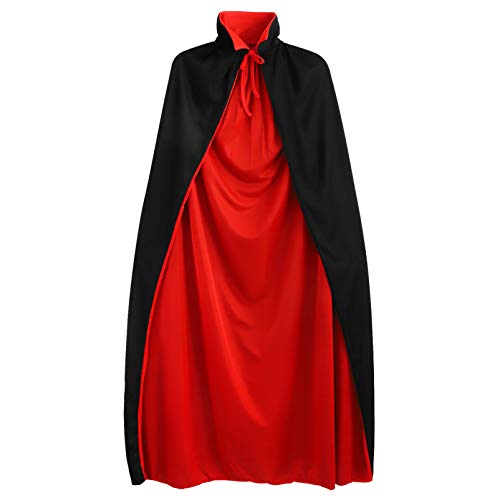 CLISPEED Halloween-Kostüm Karneval kostüm, Vampir Kostüm für Herren Damen Umhang Zauberer Kostüm Scarlet Witch Kostüm für Karneval-Partys, Hexen, Vampir-Cosplay, sehr geheimnisvoll zu tragen von CLISPEED