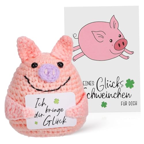 CLISPEED Handgefertigte Häkelpuppe Schwein Positives Kuscheliges Stricktier Langlebiges Häkelspielzeug mit Positivem Inhalt Vielseitige Deko für Erwachsene CLISPEED Handgefertigte Häkelpuppe Schwein Positives Kuscheliges Stricktier Langlebiges Häkelspielzeug mit Positivem Inhalt Vielseitige Deko für Erwachsene von CLISPEED