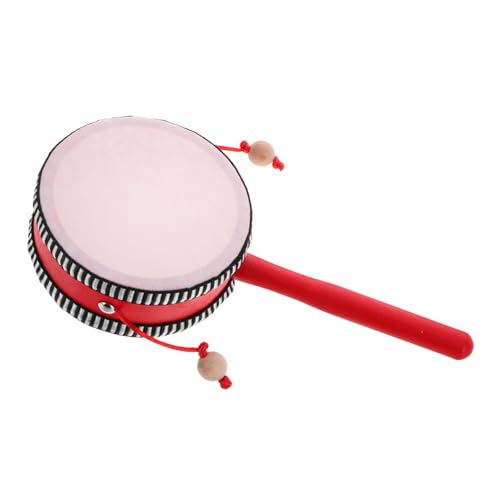 CLISPEED Handheld Rattle Drum Holzspielzeug mit Glatter Oberfläche für Kleinkinder Traditionelles Percussioninstrument Frühpädagogik Kindergarten Musikspielzeug CLISPEED Handheld Rattle Drum Holzspielzeug mit Glatter Oberfläche für Kleinkinder Traditionelles Percussioninstrument Frühpädagogik Kindergarten Musikspielzeug von CLISPEED