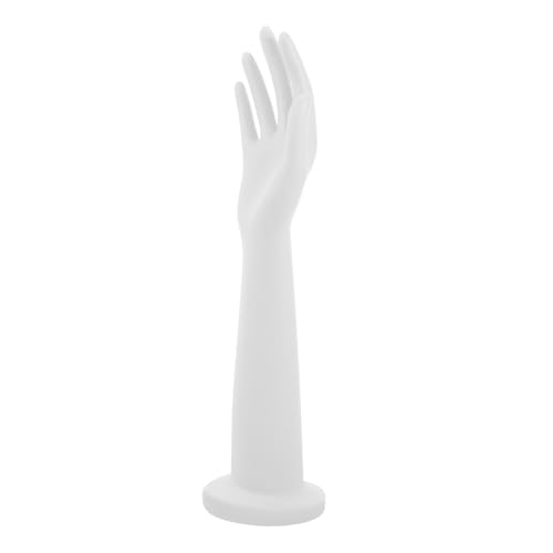 CLISPEED Handmodell-requisiten Schaufensterpuppenhände Schaufensterpuppenhand Für Armreif Frauen Lange Mannequin-hand Schaufensterpuppenhand Für Schmuck Langhandmodell Weiß Pvc-kunststoff von CLISPEED