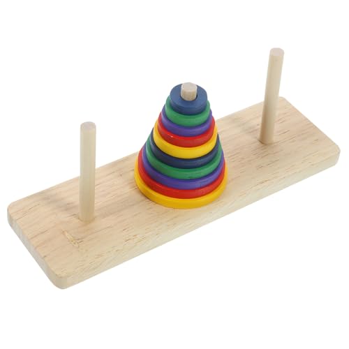 CLISPEED Holz Puzzle Spiel Erwachsenen Knobelspiel Bunte Türme Hanoi Intelligentes Denkspiel Kreativitätsfördernd Entspannend Für Familie und Party CLISPEED Holz Puzzle Spiel Erwachsenen Knobelspiel Bunte Türme Hanoi Intelligentes Denkspiel Kreativitätsfördernd Entspannend Für Familie und Party von CLISPEED