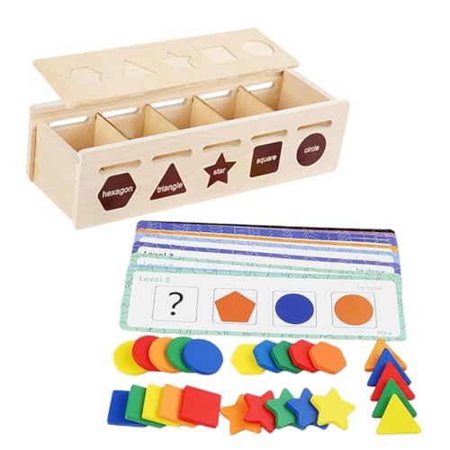 CLISPEED Holz Steckspiel Farb und Formerkennung Lernspielzeug für Ab Monaten Feinmotorik Training Pädagogisches Montessori für Hand Auge Koordination und Sensorische Entwicklung CLISPEED Holz Steckspiel Farb und Formerkennung Lernspielzeug für Ab Monaten Feinmotorik Training Pädagogisches Montessori für Hand Auge Koordination und Sensorische Entwicklung von CLISPEED