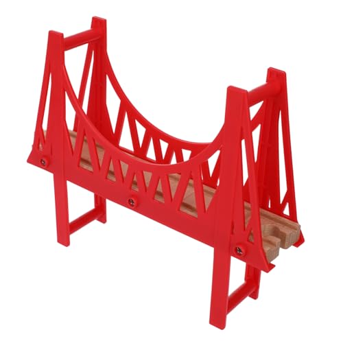 CLISPEED Holzeisenbahn Doppelstock Brücke Abnehmbar Spielset Holzschienen Zubehör für Kompatibel mit Großen Marken Kreative Einfache Montage für Zuhause und Schule CLISPEED Holzeisenbahn Doppelstock Brücke Abnehmbar Spielset Holzschienen Zubehör für Kompatibel mit Großen Marken Kreative Einfache Montage für Zuhause und Schule von CLISPEED