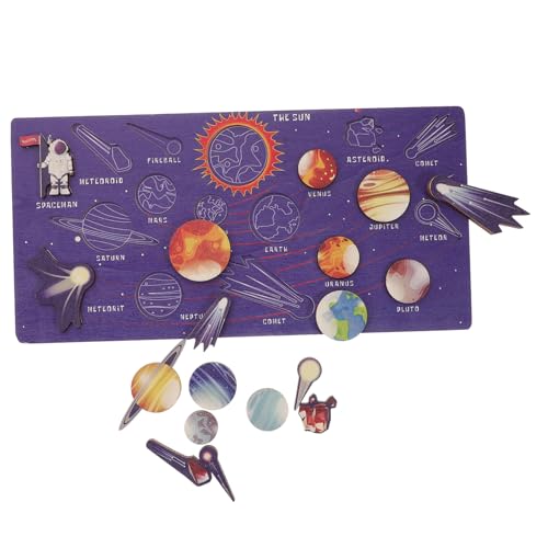 CLISPEED Holzpuzzle Sonnensystem Lernspielzeug Planeten Großes Interaktives Brett Pädagogisches Kognitives Spiel für Logisches CLISPEED Holzpuzzle Sonnensystem Lernspielzeug Planeten Großes Interaktives Brett Pädagogisches Kognitives Spiel für Logisches von CLISPEED