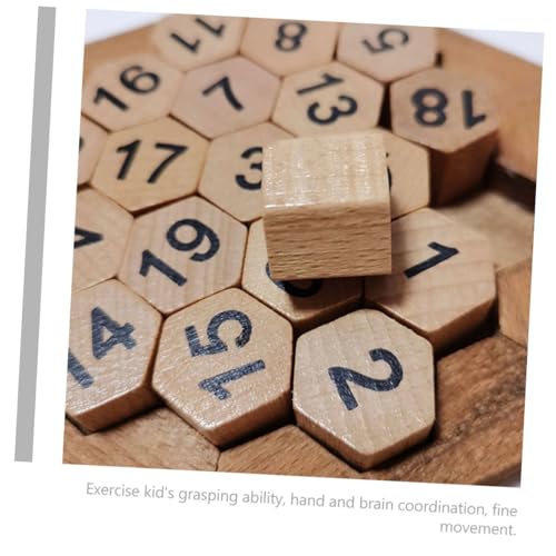 CLISPEED Holzpuzzle Zahlen Lernspielzeug für Ab Jahren Sechseckiges Zahlenpuzzle aus Sicherem Holz Fördert Kognitive Fähigkeiten Hand Auge koordination und Frühe Mathematikkenntnisse CLISPEED Holzpuzzle Zahlen Lernspielzeug für Ab Jahren Sechseckiges Zahlenpuzzle aus Sicherem Holz Fördert Kognitive Fähigkeiten Hand Auge koordination und Frühe Mathematikkenntnisse von CLISPEED