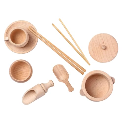 CLISPEED Holzspielzeug Kinderküchen Montessori Wahrnehmung für Jungen Mädchen Sicheres Glattes Teiliges Essgeschirr für Kleinkinder Pädagogisches Lernspielzeug CLISPEED Holzspielzeug Kinderküchen Montessori Wahrnehmung für Jungen Mädchen Sicheres Glattes Teiliges Essgeschirr für Kleinkinder Pädagogisches Lernspielzeug von CLISPEED