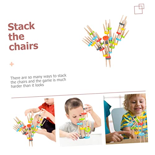 CLISPEED Holzspielzeug Stuhl Stapelspiel Balancespiel für Balancierende Stapelstühle Pädagogisches zur Konzentrationsförderung und Geschicklichkeit für Jungen und Mädchen CLISPEED Holzspielzeug Stuhl Stapelspiel Balancespiel für Balancierende Stapelstühle Pädagogisches zur Konzentrationsförderung und Geschicklichkeit für Jungen und Mädchen von CLISPEED