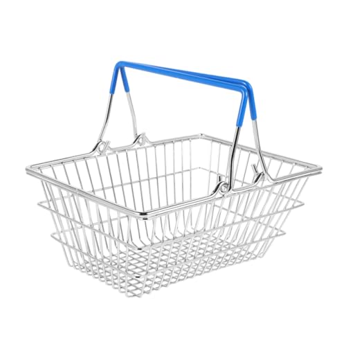 CLISPEED Mini Einkaufskorb aus Eisen Realistische Miniatur Einkaufskorb für Tragbarer und Leichter Aufbewahrungskorb Dekorativer Puppenhaus Korb Rollenspiel Zubehör für Mädchen CLISPEED Mini Einkaufskorb aus Eisen Realistische Miniatur Einkaufskorb für Tragbarer und Leichter Aufbewahrungskorb Dekorativer Puppenhaus Korb Rollenspiel Zubehör für Mädchen von CLISPEED