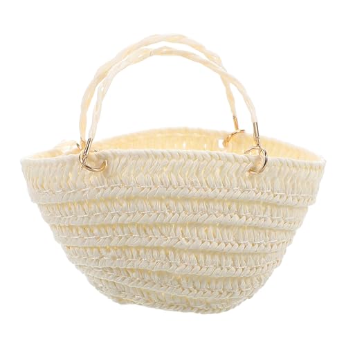 CLISPEED Miniatur Handgewebter Strohbasket für Puppenhaus Realistischer Mini Einkaufskorb Handgefertigte Boho Tragetasche Robust und Langlebig für Puppen Zubehör und Dekoration CLISPEED Miniatur Handgewebter Strohbasket für Puppenhaus Realistischer Mini Einkaufskorb Handgefertigte Boho Tragetasche Robust und Langlebig für Puppen Zubehör und Dekoration von CLISPEED