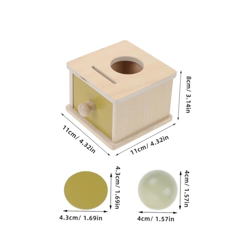 CLISPEED Montessori Holzspielzeug aus Leichtem mit Ball Münzwerfen für Kleinkinder Konzentration Farberkennung und Feinmotorik im Vorschulalter CLISPEED Montessori Holzspielzeug aus Leichtem mit Ball Münzwerfen für Kleinkinder Konzentration Farberkennung und Feinmotorik im Vorschulalter von CLISPEED