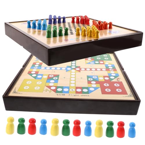 CLISPEED Multifunktionales Schachspiel Pädagogisches Brettspiel mit Glatter Oberfläche Abgerundeten Ecken Fördert Denkvermögen Geduld und Kognitive Fähigkeiten Kindgerechtes Lernspielzeug CLISPEED Multifunktionales Schachspiel Pädagogisches Brettspiel mit Glatter Oberfläche Abgerundeten Ecken Fördert Denkvermögen Geduld und Kognitive Fähigkeiten Kindgerechtes Lernspielzeug von CLISPEED