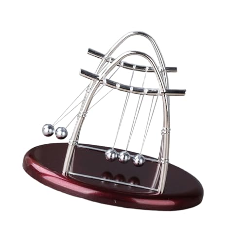 CLISPEED Newton Kugelspiel Klein Langlebiges Experimentier und Lernspielzeug Dynamisches Physikmodell Energiesparendes Schreibtisch Deko für Büro und Zuhause CLISPEED Newton Kugelspiel Klein Langlebiges Experimentier und Lernspielzeug Dynamisches Physikmodell Energiesparendes Schreibtisch Deko für Büro und Zuhause von CLISPEED