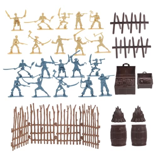 CLISPEED Piraten Spielset Teilig mit Skelett Krieger Figuren und Zubehör Robustes Abenteuer für Fantasievolles Rollenspiel und Sicheren Spielspaß CLISPEED Piraten Spielset Teilig mit Skelett Krieger Figuren und Zubehör Robustes Abenteuer für Fantasievolles Rollenspiel und Sicheren Spielspaß von CLISPEED