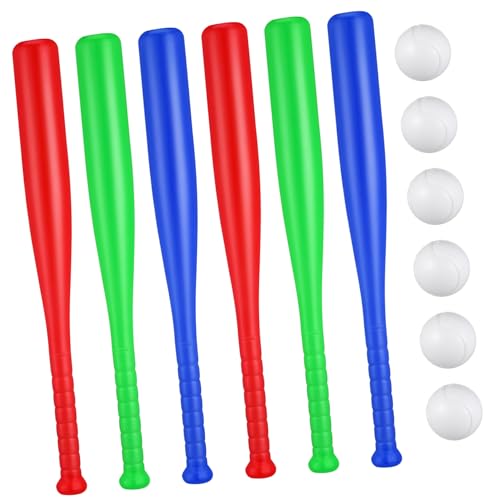 CLISPEED Plastik Baseballschläger und Bälle Set für Teiliges Outdoor Kit Leichtes Langlebiges Baseball für Mädchen und Jungen für Garten und Park Zufällige Farbe Zufällige Farbe CLISPEED Plastik Baseballschläger und Bälle Set für Teiliges Outdoor Kit Leichtes Langlebiges Baseball für Mädchen und Jungen für Garten und Park Zufällige Farbe Zufällige Farbe von CLISPEED