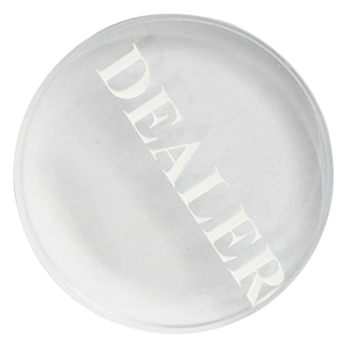 CLISPEED Professioneller Poker Button aus Kristall Verschleißfest Kompakt und Praktisch für Poker Dealer und Spielzubehör Geeignet für Outdoor Spiel und Turniere CLISPEED Professioneller Poker Button aus Kristall Verschleißfest Kompakt und Praktisch für Poker Dealer und Spielzubehör Geeignet für Outdoor Spiel und Turniere von CLISPEED