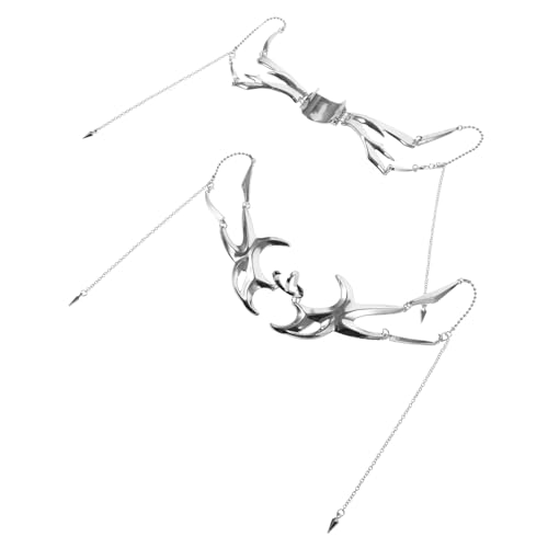 CLISPEED Punk Maske mit Kette Damen Masquerade Maskeraden Party Accessoire Verstellbar Atmungsaktiv Kreatives Kostümzubehör für Karneval Halloween Fest CLISPEED Punk Maske mit Kette Damen Masquerade Maskeraden Party Accessoire Verstellbar Atmungsaktiv Kreatives Kostümzubehör für Karneval Halloween Fest von CLISPEED