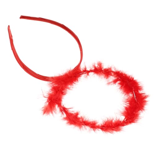 CLISPEED Rotes Engelskostüm Haarreif Stirnband Cosplay Kopfschmuck Party Requisit Kinderfreundlich Hautschonend CLISPEED Rotes Engelskostüm Haarreif Stirnband Cosplay Kopfschmuck Party Requisit Kinderfreundlich Hautschonend von CLISPEED