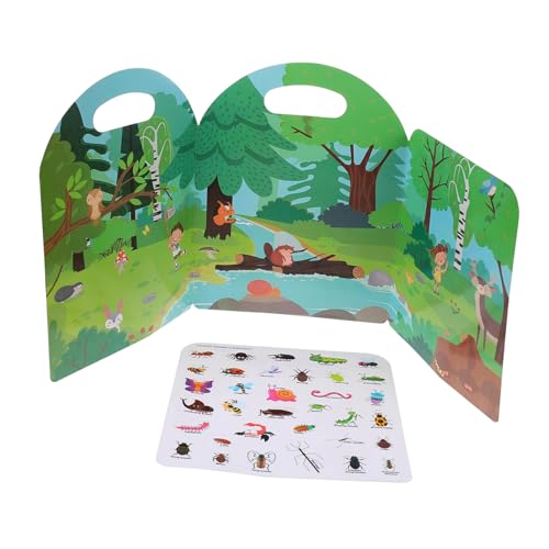 CLISPEED Stickerbuch Pädagogisches Frühes Lernbuch mit Bunten Sicheren Aufklebern Glatten Kanten Fördert Beobachtung Kreativität und Kognitive Entwicklung Insekten Motiv CLISPEED Stickerbuch Pädagogisches Frühes Lernbuch mit Bunten Sicheren Aufklebern Glatten Kanten Fördert Beobachtung Kreativität und Kognitive Entwicklung Insekten Motiv von CLISPEED