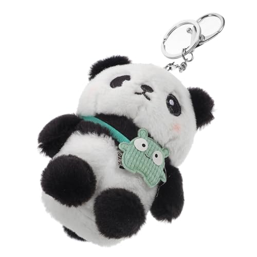 CLISPEED Süßer Plüsch Panda Schlüsselanhänger Niedlicher Cartoon Anhänger Für Handtaschen Und Schlüsselbunde Farbe Des Zubehörs Zufällig von CLISPEED