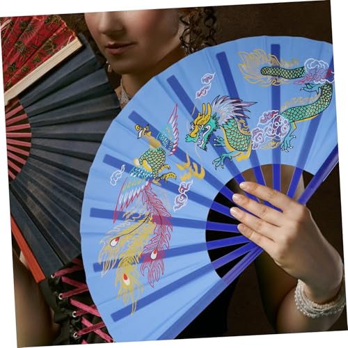 CLISPEED Traditioneller Chinesischer Tai Chi Fächer Faltbarer Kung fu Tanzfächer aus Stabilem Farbecht und Leicht als Bühnenrequisite für Sport Party Festival tanzaufführungen CLISPEED Traditioneller Chinesischer Tai Chi Fächer Faltbarer Kung fu Tanzfächer aus Stabilem Farbecht und Leicht als Bühnenrequisite für Sport Party Festival tanzaufführungen von CLISPEED