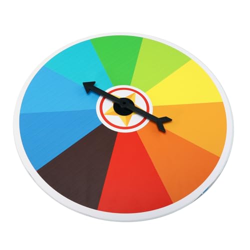 CLISPEED Wandhängendes Drehbares Spiel Drehrad für Karneval Partyspiele Geburtstagspartys Mädelsabende Wiederverwendbar für Fundraiser und Unterricht CLISPEED Wandhängendes Drehbares Spiel Drehrad für Karneval Partyspiele Geburtstagspartys Mädelsabende Wiederverwendbar für Fundraiser und Unterricht von CLISPEED