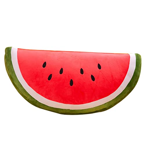 CLISPEED Wassermelonenkissen Wassermelone Plüsch Gefüllte Früchte Kuscheltier Wassermelone Plüschige Frucht Plüsch- Plüschgefüllte Tiere Gefüllter Plüsch Kaninchen Rot Baumwolle von CLISPEED