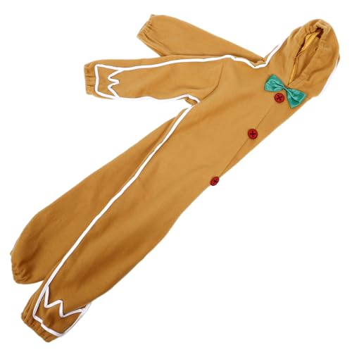 CLISPEED Weihnachtsshirt Gingerbread Man Kostüm Jumpsuit Polyester Komfortabel Xmas Party Verkleidung Jungen Mädchen Bühnenauftritt CLISPEED Weihnachtsshirt Gingerbread Man Kostüm Jumpsuit Polyester Komfortabel Xmas Party Verkleidung Jungen Mädchen Bühnenauftritt von CLISPEED