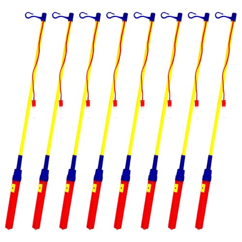 CLIUNT Laternenstab mit LED für St Martin, 6 Stück LED Elektronischer Laternenstab, LED Laternenstab Elektrisch, Laternenstab-Spielzeuge, für Kinderpartys, Kostümpartys, Halloween, Weihnachten und Meh von CLIUNT