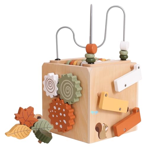 CLIUNT Motorikwürfel Montessori Spielzeug, 6 in 1 Aktivitätswürfel Baby Spielzeug, Montessori Spielwürfel für Kinder, Activity Würfel Baby Lernspielzeug für 12+ Monate CLIUNT Motorikwürfel Montessori Spielzeug, 6 in 1 Aktivitätswürfel Baby Spielzeug, Montessori Spielwürfel für Kinder, Activity Würfel Baby Lernspielzeug für 12+ Monate von CLIUNT
