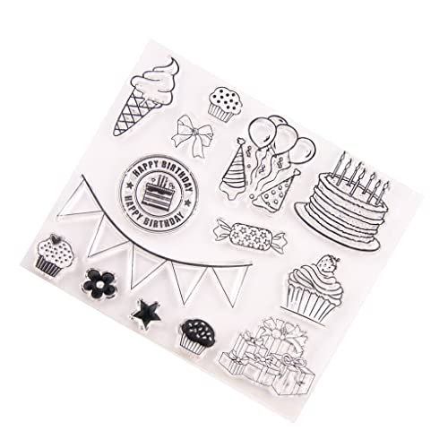 CLSSLVVBN Druckset Exquisites, einfaches Design, Bürozubehör, Kunststoffstempel, Scrapbooking, Handwerkskunst, süßes Geschenk, DIY Stempel von CLSSLVVBN