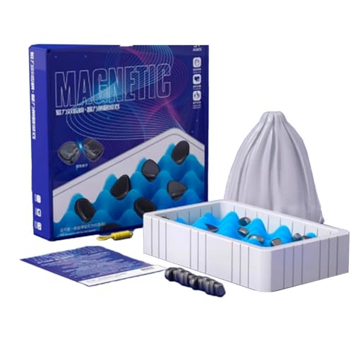 Magnetische Schachspielsteine, Battle Educational Checkers Pebbles, tragbares Schachbrett - Partyzubehör für Familientreffen und Reiseschach-Set (Schwamm Modell) von CLUHERTVY