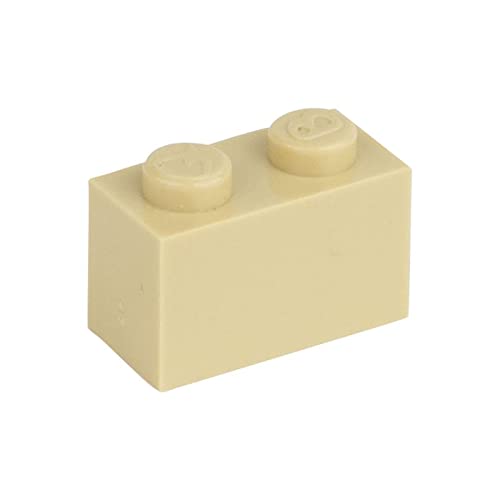 CMC imports 50 Klemmbausteine Bausteine 1x2 Noppen Kompatibel freie Auswahl 34 Farben (094 - Beige) von CMC imports